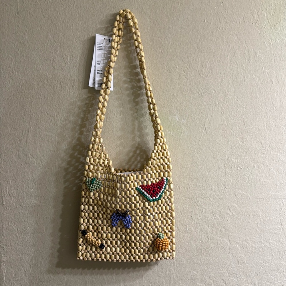 Staud Urban outfitters beaded fruit bag